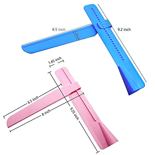 Adjustable Cake Scraper, Plastic Cake Cream Smoother, Easy Comb Set Edge Side Decorating Tools, With Tools 3 in 1 - color: Pink