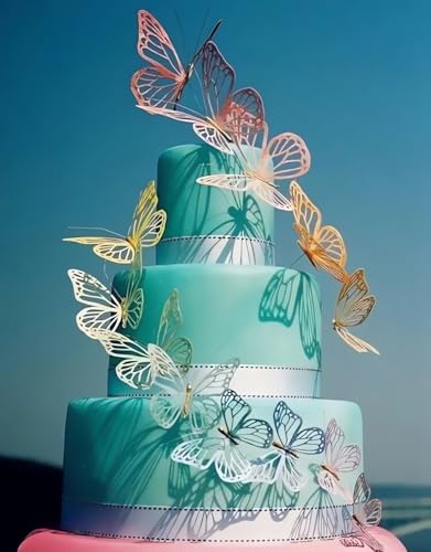 Fondant Impression Mats square fondant impression lace butterfly mould Silicone imprint mold Cake Decorating Supplies for Cupcake Wedding Cake topper Decoration