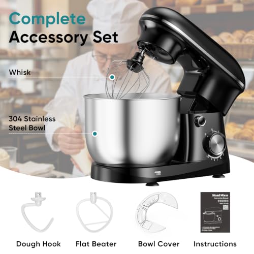 OLIXIS 6.3 Qt Stand Mixer, 10-Speed Tilt-Head Electric Mixer for Baking - size: 6.3 Quart