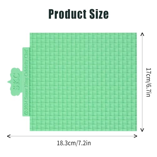 KALAIEN 1 PcsSweater Texture Fondant Impression Mats(Style 2) - color: Style 2