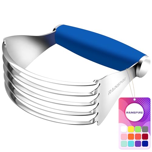 Large Pastry Cutter For Baking Durable Pastry Blender Dough Cutter Blue - color: Dark Blue