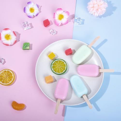 Ouddy Life Popsicle Molds Set of 2, Ice Pop Molds Silicone Cake Pop Mold - color: Purple, Pink