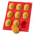 Mrs. Anderson's Baking Silicone Madeleine Cookie Pan, 9 Cup, European-Grade Silicone Bakeware, For Madeleine Cookies And Shell-Shaped Pastries - style: Madeleine