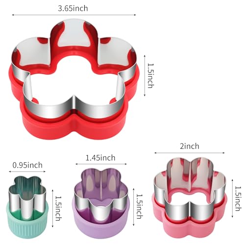 ALLTOP Flower Cookie Cutter Set - color: Plum