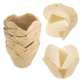 uxcell 50Pcs Tulip Cupcake Liners Lotus Shape Muffins Liners Kraft Brown - color: Kraft Brown