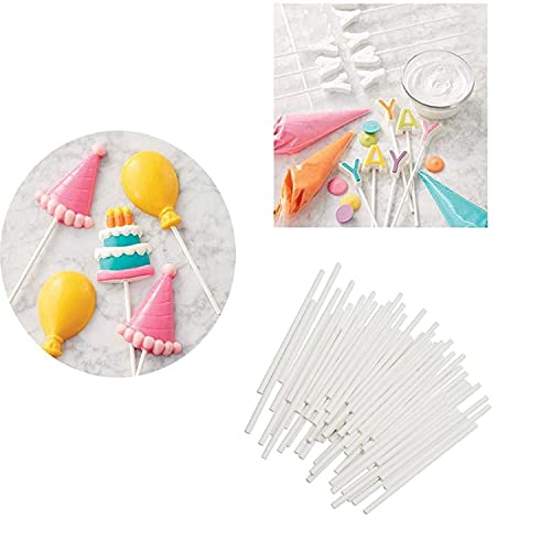 4 Inch White Paper Cake Pop Sticks