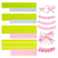 4 Pcs Fondant Strip Cutter, MultiCutter Ribbon Rectangle Cookie Cutter