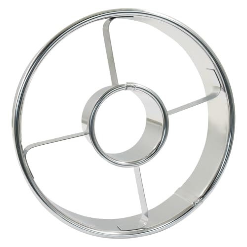 Stainless Steel Doughnut Cutter, 3.86" Dia Silver - size: 1 pcs