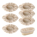 6 Pcs Oval Banneton Proofing Cloth liner 10 inch Bread Baking Basket Liner - style: Oval