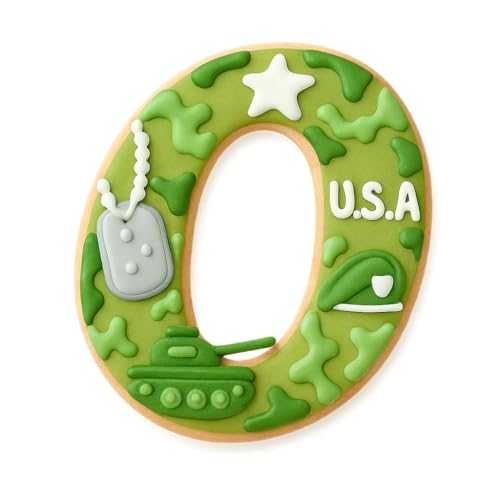 Mighty Gadget Fancy Cursive Letter A to Z Cookie Cutter - 4" Tall Alphabet Baking Mold (Random Color) (O) - color: O