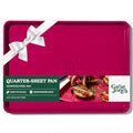 Great Jones Nonstick & Non Toxic Quarter Sheet Pan 13.5" x 9.5" (Raspberry) - color: Raspberry, size: Little Sheet (13.5" x 9.5")