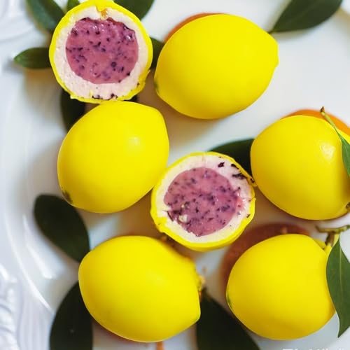 2Pack Lemon Silicone Mold for Mousse Cake, Fruit Lemon Molds - color: 30-Cavity Lemon