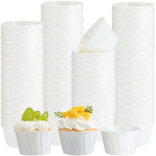 300 Pcs Paper Dessert Cups, 3.5 oz, White