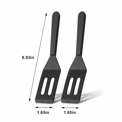 Small Silicone Spatula, Heat Resistant Mini Spatula for Nonstick Frying Pan
