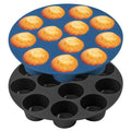 Webake Silicone Air Fryer Muffin Pan for Baking Egg Bites Silicone Mold, Nonstick 1.8 Inch Mini Muffin Tin BPA Free Set of 2 - size: Mini