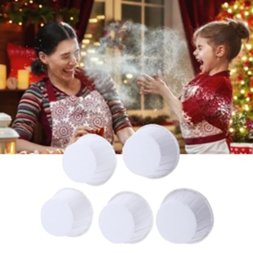 100Pcs Paper Baking Cups, Polka Dot Cupcake Liners, Mini Muffin Wrappers for Party and Wedding, 1.97x1.5x1.18 in(White) - color: White