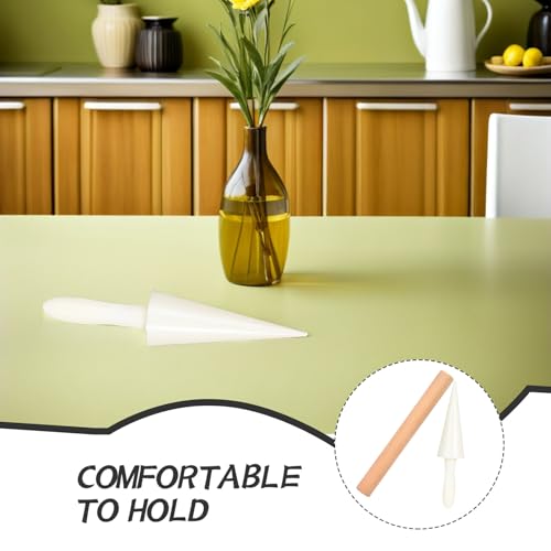 PRETYZOOM Egg Roll Mold Cone Mold with Wood Stick Multi Color