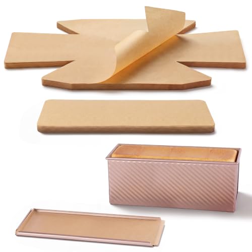 Bake Choice Loaf Pan Liners for 2.2 LB Pullman Loaf Pan with Lid, 50 Sets - size: 2.2 LB