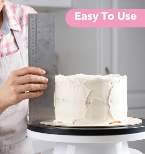 12 Inch Cake Scraper Smoother, Bench Scraper for Cakes Frosting, Decorating