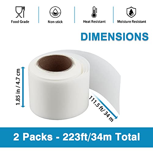 P&P CHEF Cake Pan Side Liner Roll, Parchment Paper Strips for Cake Pan 2PCS
