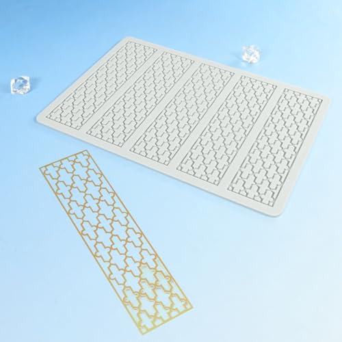 TUKE Silicone Embossing Mold Pane Pattern for Baking & DIY - size: E_ Pane Pattern