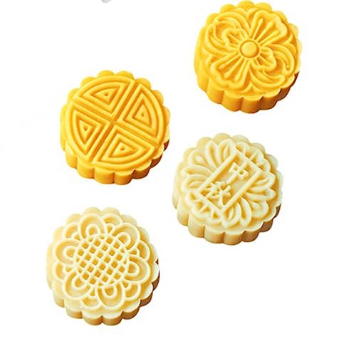 6 Flower Silicone Cake Mold Handmake DIY Bread Mould Silicone Moulds For Cake Mooncake Mold Cake Tools (Mooncake O_8.52 X5.8 X0.84 inch) - size: Mooncake O_8.52 X 5.8 X 0.84 inch