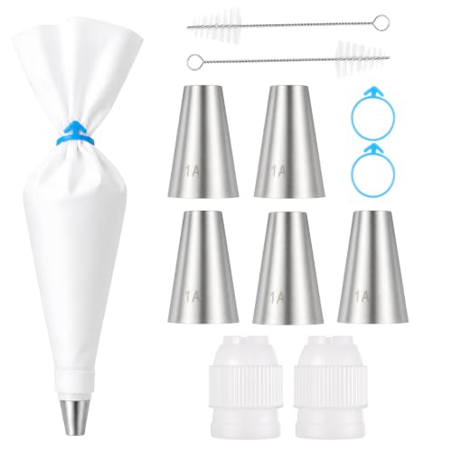 11Pcs Piping Tips Set, Stainless Steel Cake Decorating Tips Set