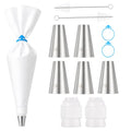 11Pcs Piping Tips Set, Stainless Steel Cake Decorating Tips Set