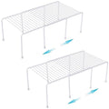 Orgneas Expandable Cabinet Shelf Organizer Rustproof Metal Shelf Riser - color: Expandable 2 Sets