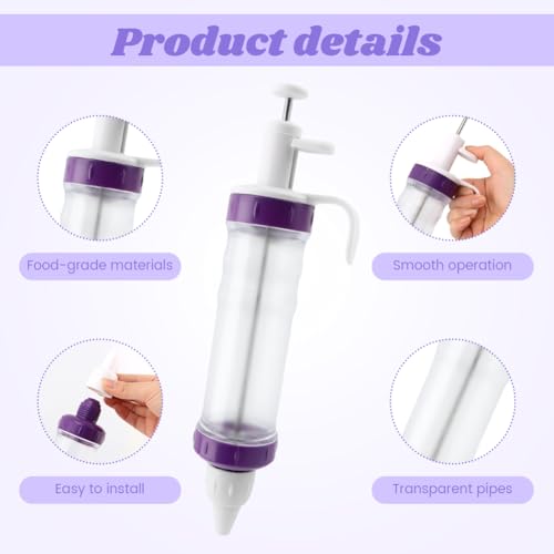Dessert Decorator Piping Kit,Cake Decorating Gun for Frosting Cream