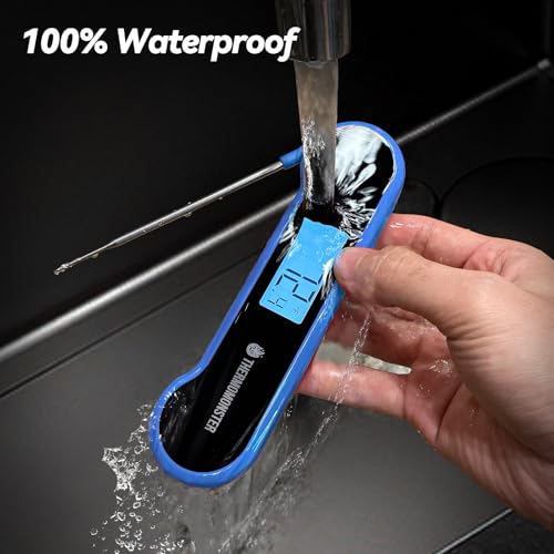 0.5 Sec Instant Read Meat Thermometer Digital for Cooking, Blue - color: Blue