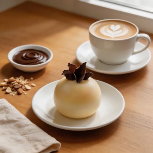 Sphere Silicone Mold for Baking Mousse Cake, 8-Cavity - color: White (Sphere)