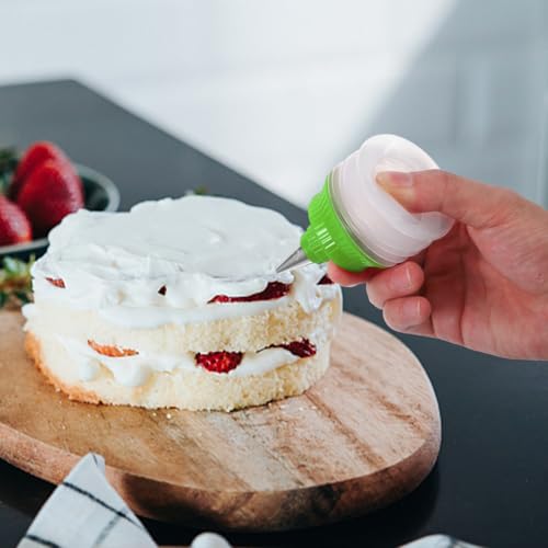 OUNONA Cookie Icing Squeeze Bottles 2 pcs Random Color Pp Material