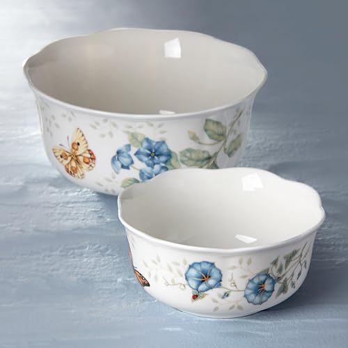 Lenox Butterfly Meadow Nesting Bowls, Set of 2 - - style: Nesting Bowls, Set of 2