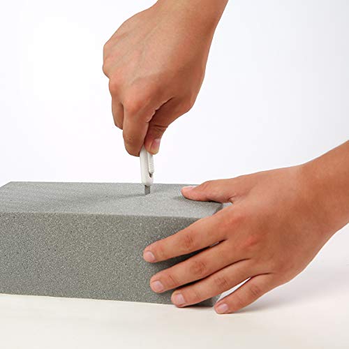 Crafare 6Pcs Dry Floral Foam Bricks 8.8x4.3x2.75 Inch for Flower Arrangements