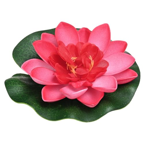 M METERXITY 1-Set Artificial Floating Foam Lotus Flower 4 inch, Pink - color: Pink, size: 3.9 Inch