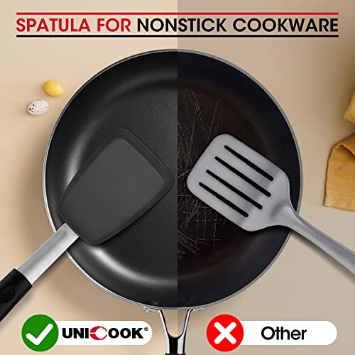 Unicook Flexible Silicone Spatula, Food Grade Kitchen Turner, Medium - size: Medium