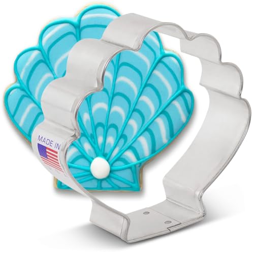 Ann Clark Seashell Cookie Cutter, 3-1/4" Made in USA - style: Seashell
