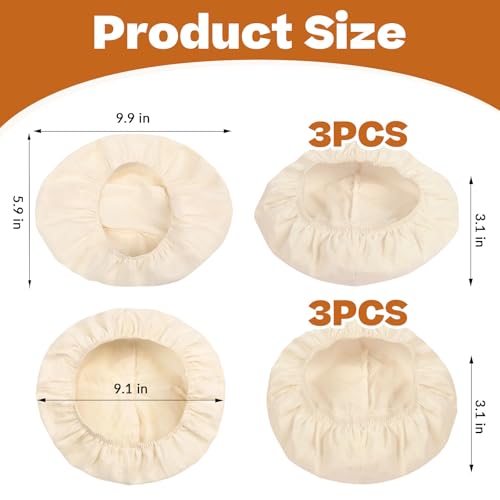 6 Pcs Bread Proofing Basket Cloth Liner, Sourdough Proofing Banneton Cloth