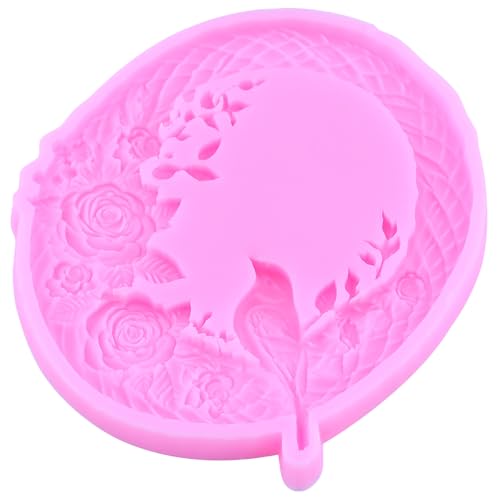 Bird Silicone Mold Bird Flower Frame Fondant Molds Set Of 4 - color: Style I
