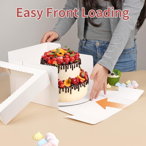 Svalor 12 in Cake Box with Board, Cake Carrier Holder Container