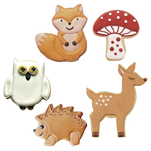 Ann Clark Woodland Cookie Cutter Set of 5, Made in USA