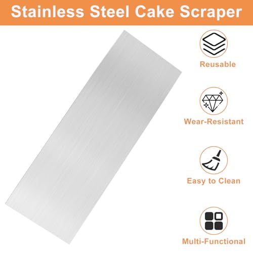 Cake Scraper, Double-Sided Cake Smoother