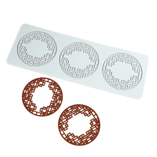 Lace Mold for Sugarcraft, Window Pattern Chocolate Molds, Buttercream, Fondant, Gum Paste, Polymer Clay, and DIY Cake Decorating Tools (B_ Window Pattern) - size: B_ Window Pattern