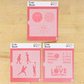 Girls Basketball Club Team Party | Birthday Theme | for Cookies, Cupcakes, Cards, Paper, Fabric | 3 Sheets 10 Stencil Value Bundle