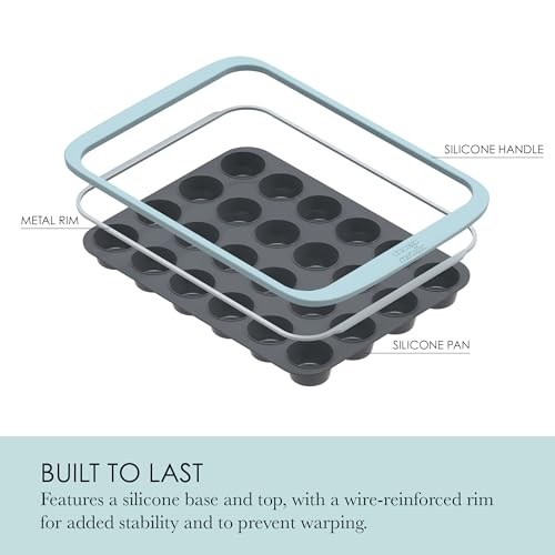 Chicago Metallic Silicone Mini Muffin Pan 24 Cup - 10 Inch - style: 24 Cup Muffin Pan