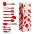 GIR: 10-Piece Silicone Ultimate Kitchen Utensils Set – Red - color: Red, size: 10 - Piece Set