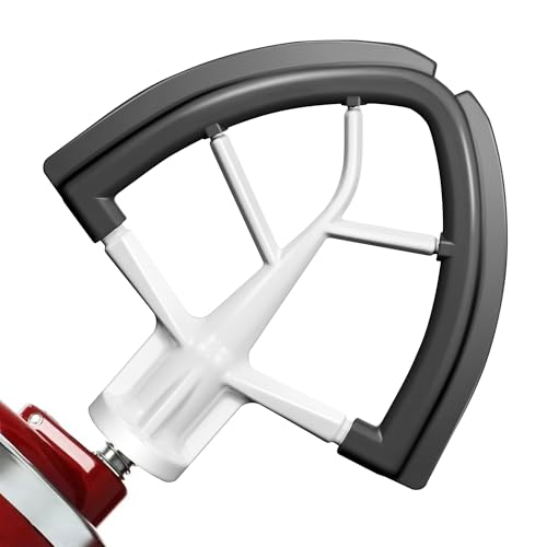 Flex Edge Beater for KitchenAid 4.5-5 Qt Tilt-Head Stand Mixers,Paddle Gray - color: Gray