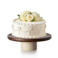 CEEFU 11 inch Rustic Acacia Wood Cake Stand Wedding Dessert Display