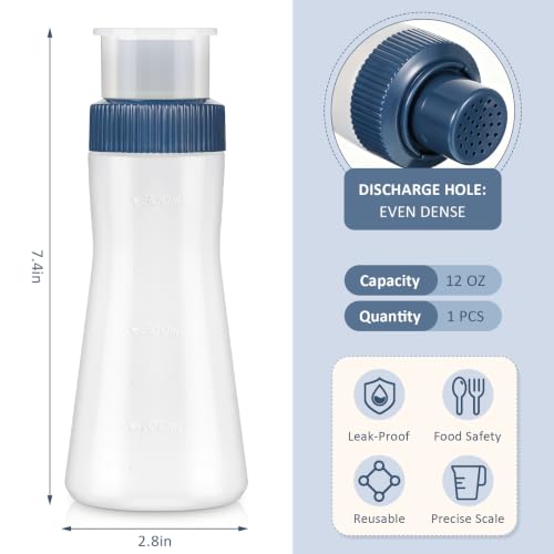 Havawish 1 Pcs Cake Moistening Bottle 12oz/350ml Squeeze Bottle, Blue - color: Blue